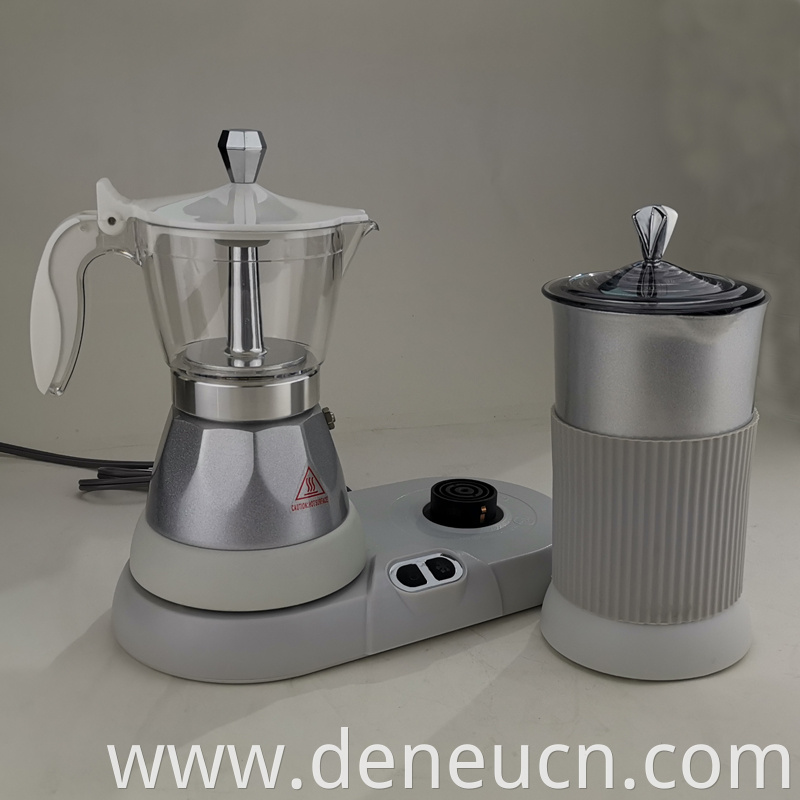 New design Colorful espresso coffee maker & milk froth Cappuccinoset coffee machine 4cups& 8cups